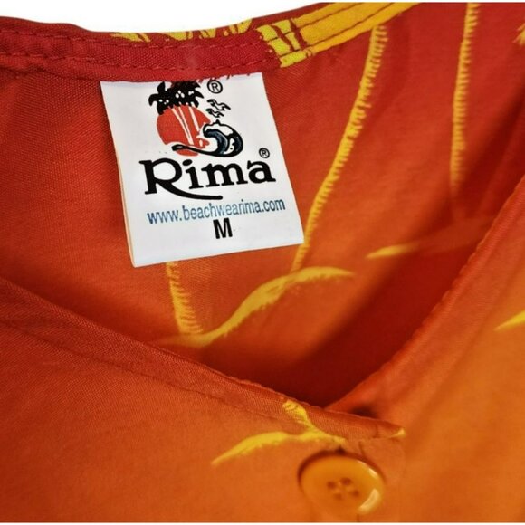 Rima Punjabi Suit M 2pc Cropped Tank + Side-Tie Pants Rainbow Palm Y2K - Picture 2 of 12